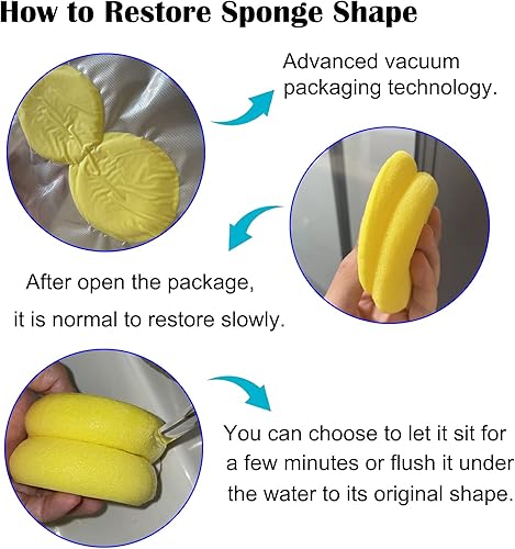 Miniatura 6 de 12 esponjas redondas de pintura WAFJAMF de 2.96 pulgadas de color amarillo, esponja de arcilla para pintura facial, manualidades