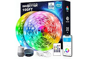 DAYBETTER Alexa LED Light Strip, 100 ft Smart WiFi Led Lights, LED...
