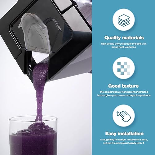 Miniatura 5 de VERSAINSECT Tapa de tapa para licuadora Nin-ja, accesorios para licuadora Nin-ja, piezas de repuesto para licuadora Ninja de 72 onzas, compatible