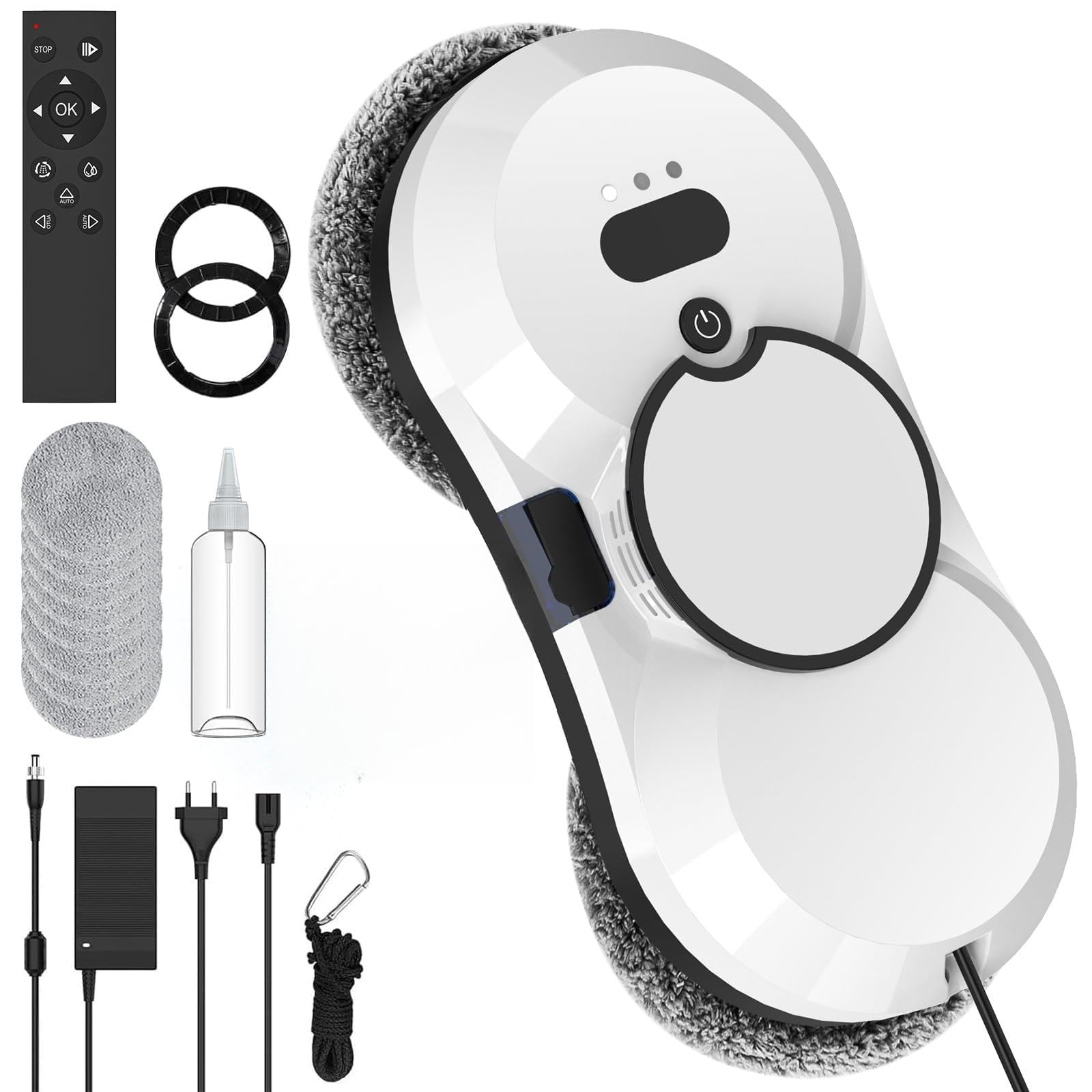 Robot Nettoyeur Vitre S 5600Pa - 3 Modes Navigation Intelligente - Télécommande - Sécurité Anti-Chute Robot Lave Vitres Automatique 5600Pa 3 Modes Navigation