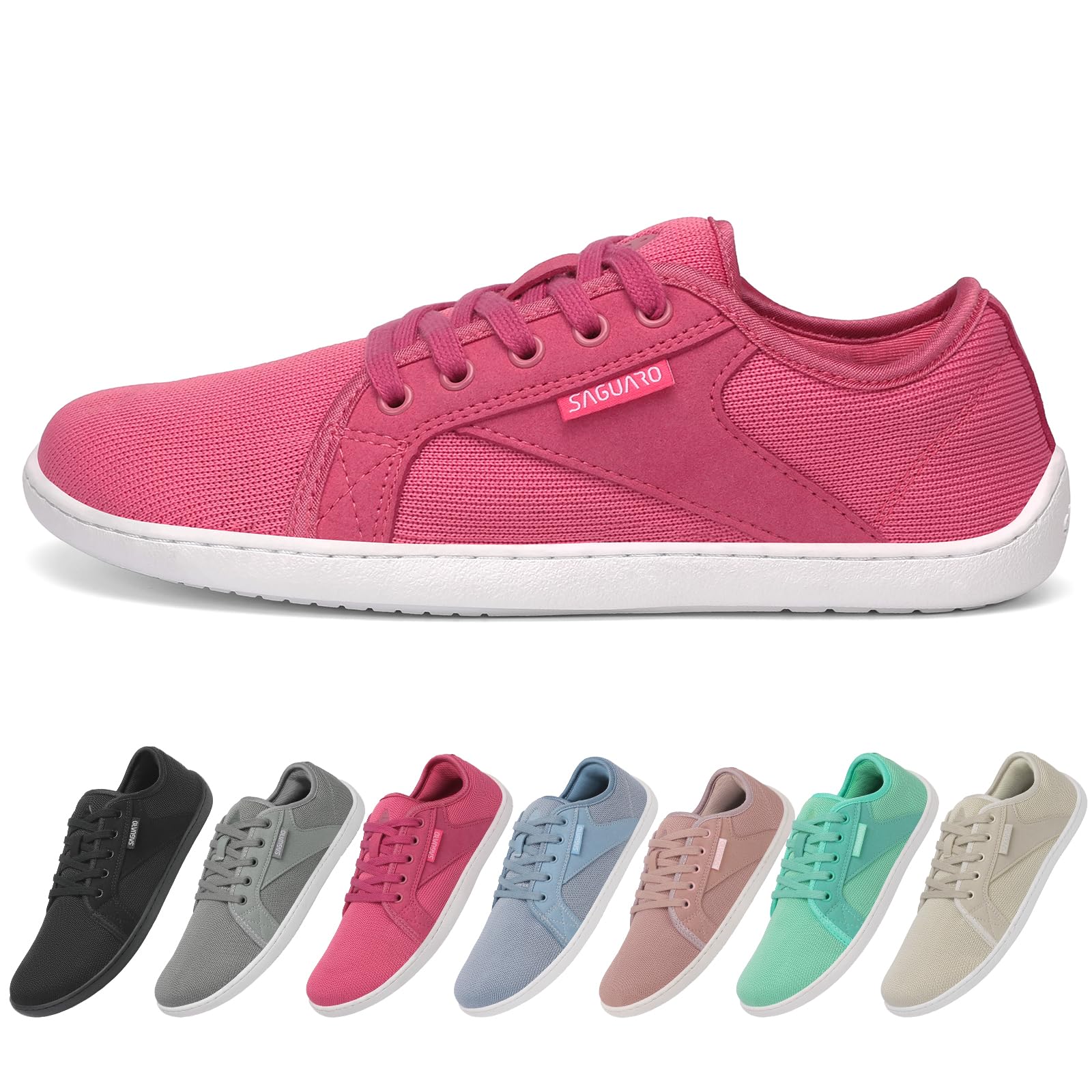 SAGUARO Unisex Knit Scarpe Barefoot con Suola Zero Drop, Luck Ⅰ, Taglie 36-48