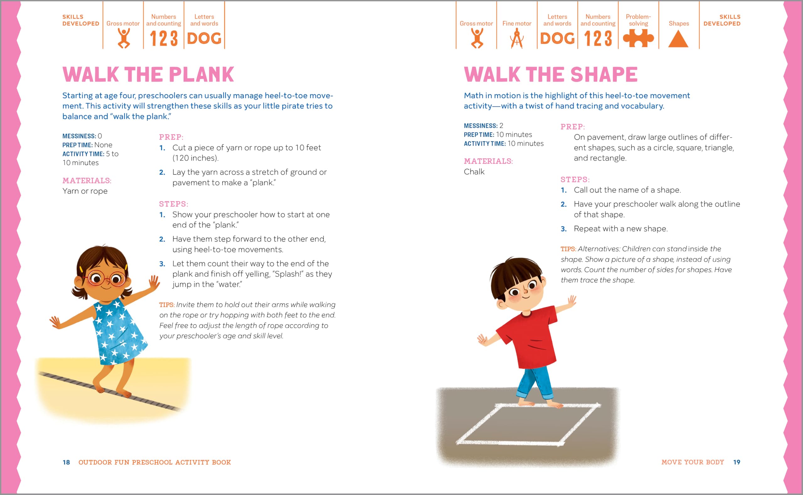 Outdoor Fun Preschool Activity Book: 80 Skill-Building Activities for Outside Play