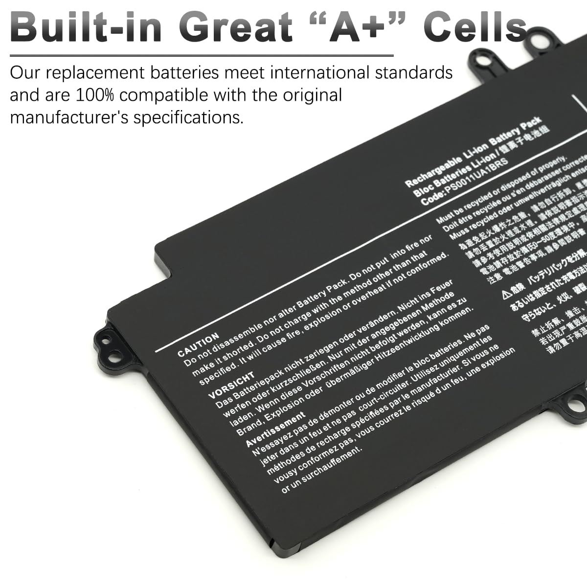 PS0011UA1BRS Laptop Akku für Toshiba Dynabook Portege X30L-K X30L-J PCR10A-009003 PCR10L-13L011 PCR10T-04N00X PCR12U Series 4ICP5/63/71 15.4V 53Wh