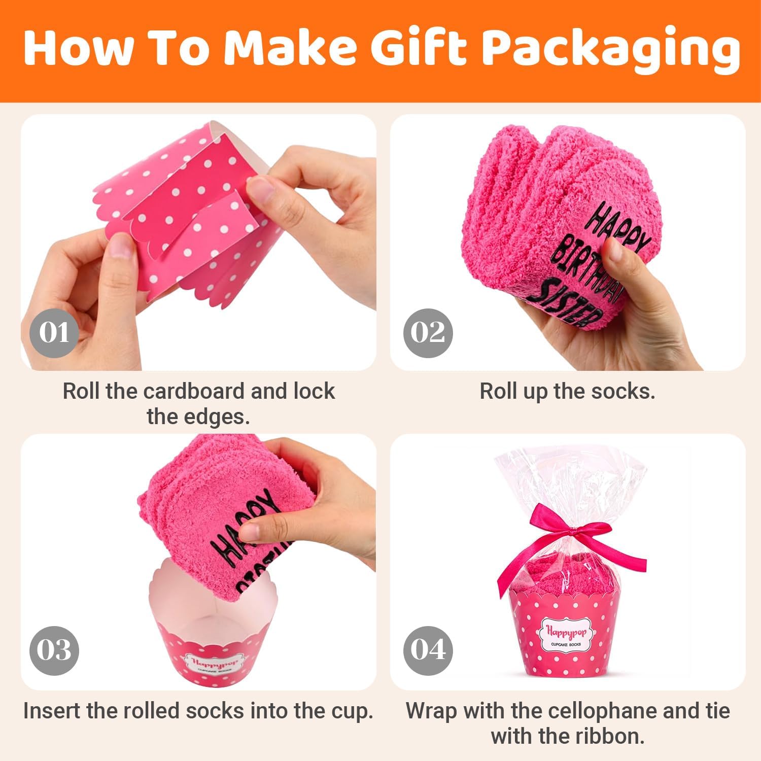 HAPPYPOP Birthday Gifts for Women - Nana Mom Aunt Gifts, Niece Sister Socks - Image 4