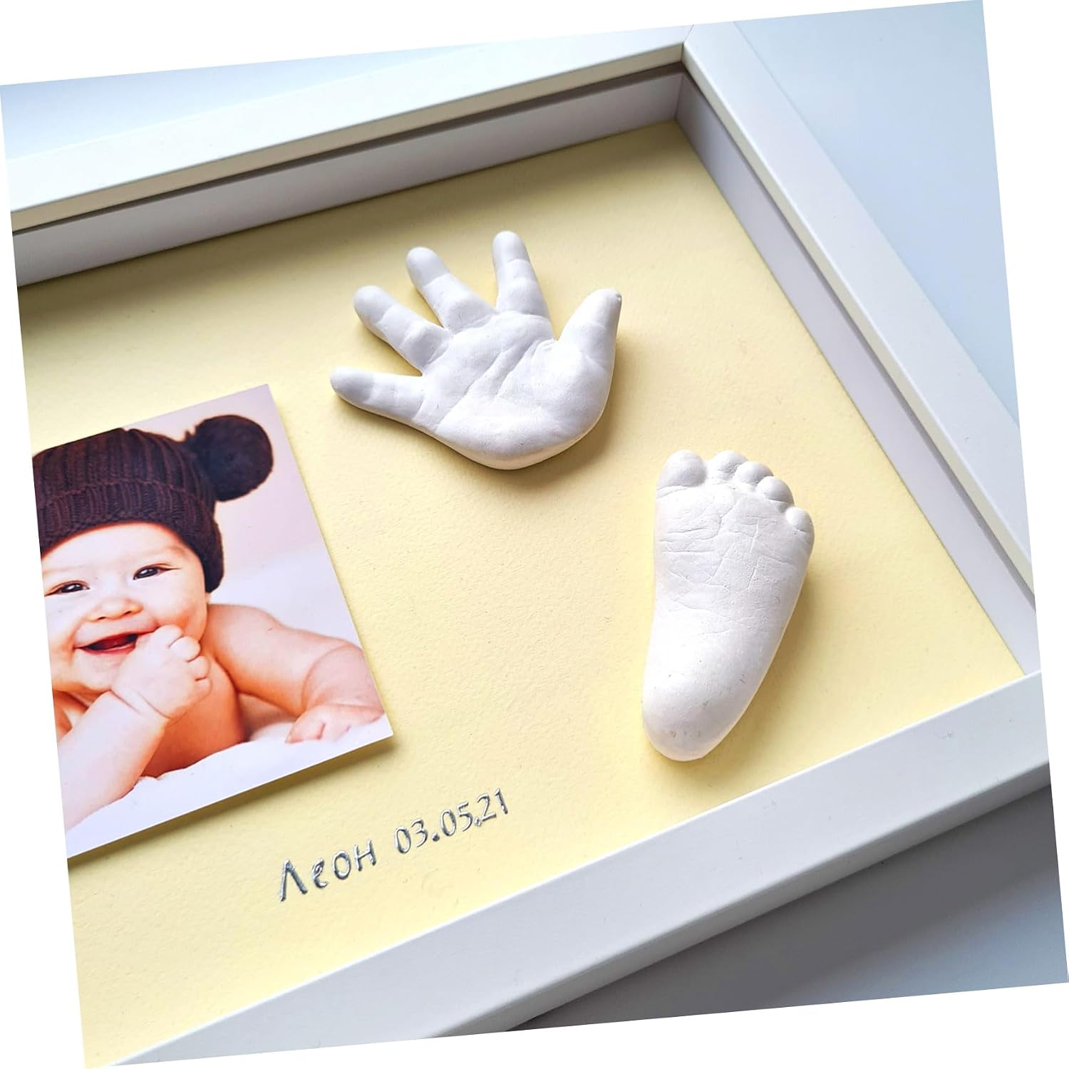Hand Casting Kit Newborn Keepsake Molding Powder for Handprint and Footprint Memories Non-Toxic for First Birthday Nursery Decor