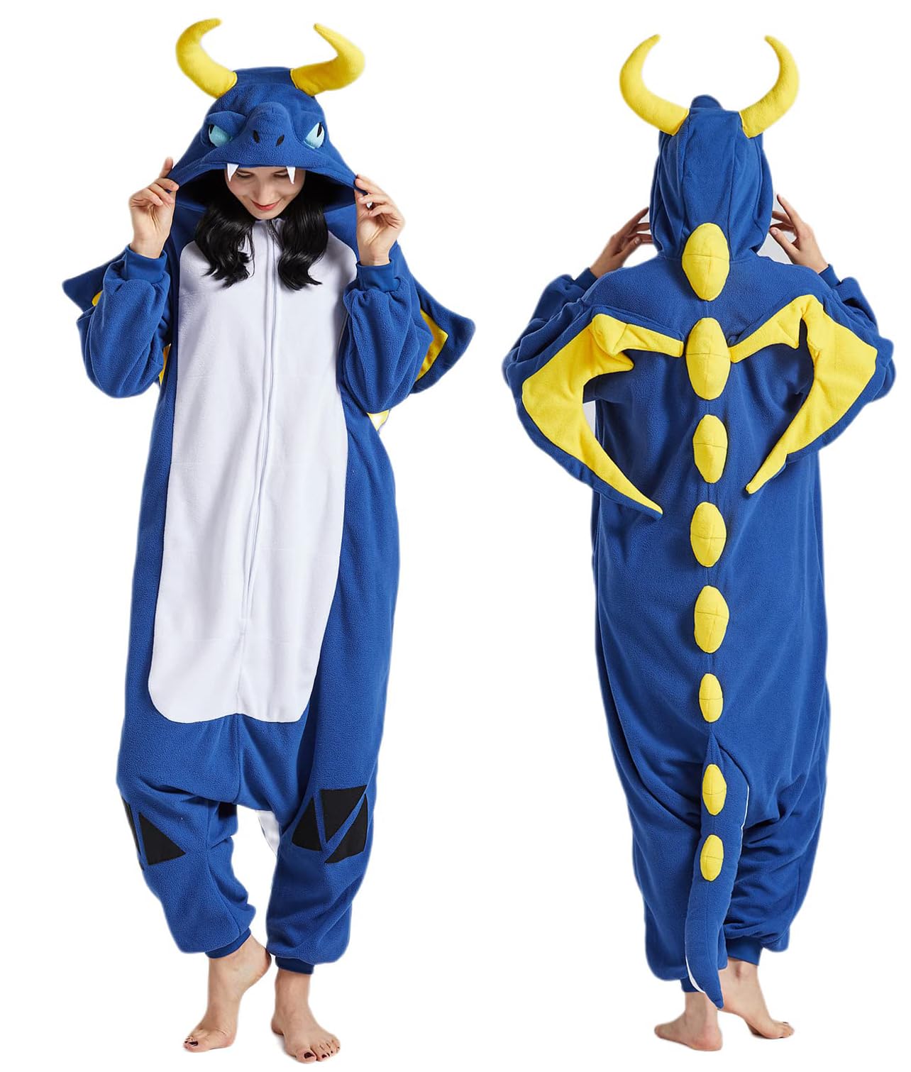 SAMGU Adult Onesie Animal Halloween Cosplay Costume One Piece Pajamas for Women and Men