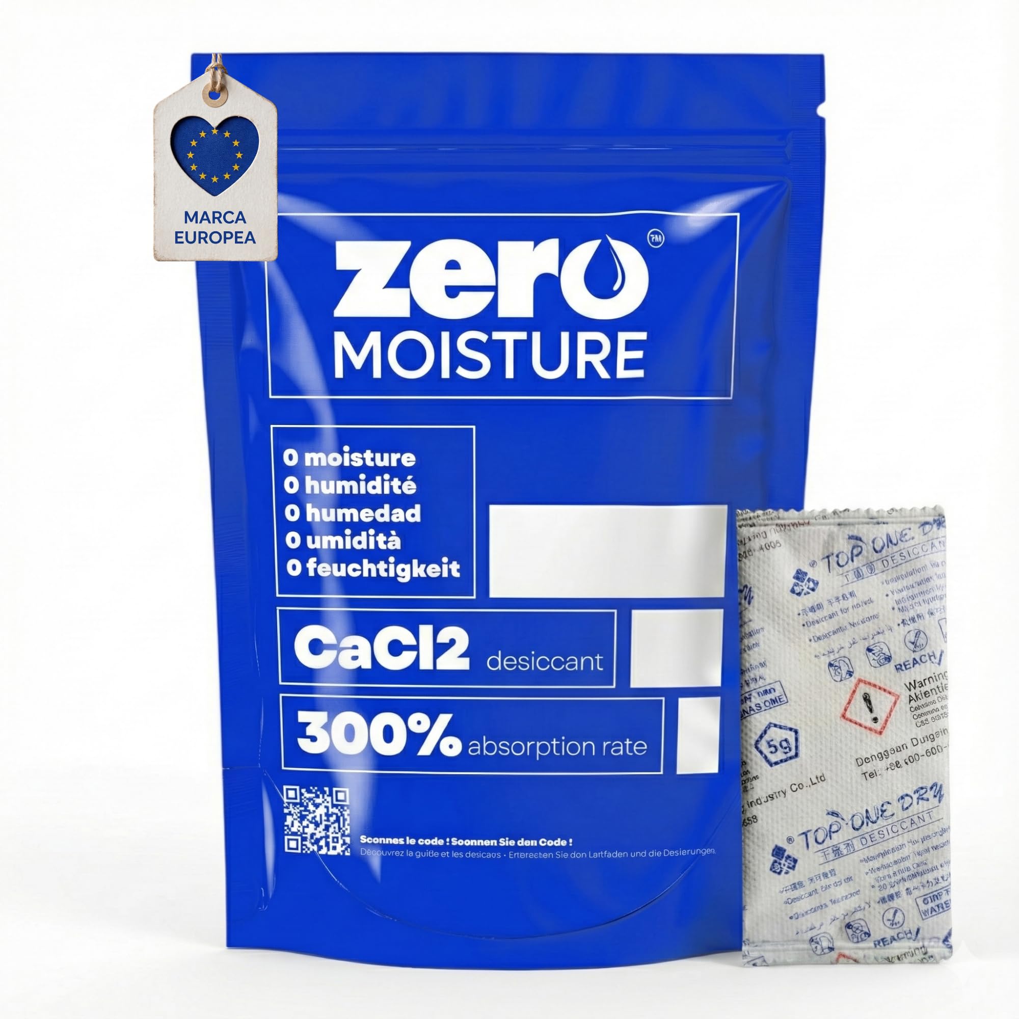 50 X 5g | Sacchetti Assorbi Umidità Armadio 10X più Assorbenti del Silica Gel bustine - Gel di silice | Deumidificatore Armadio Antimuffa | Sacchetti anti umidità | Antimuffa per armadio e vestiti