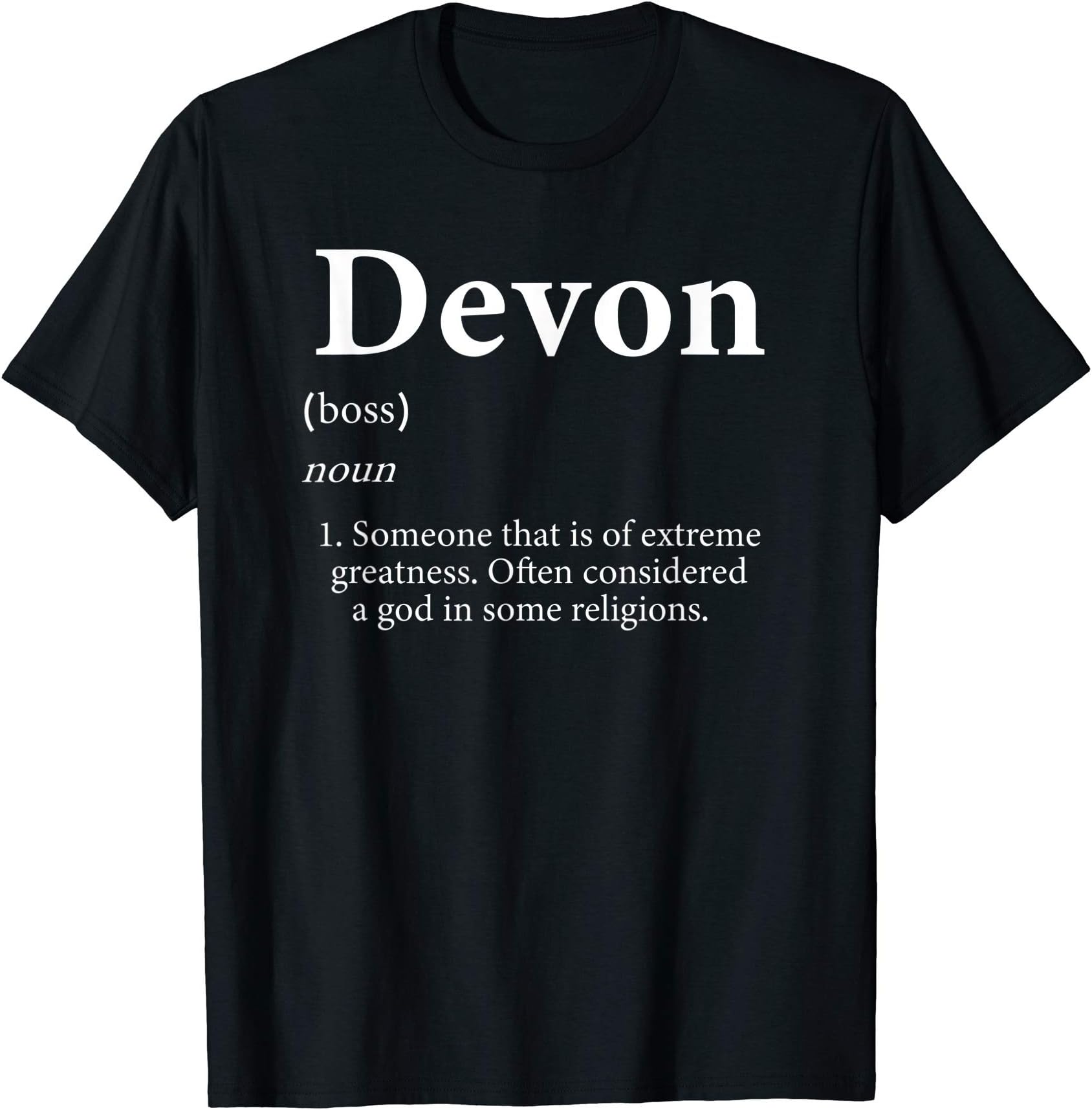 Devon T-Shirt - Cute Definition Personalized Name Gift Shirt