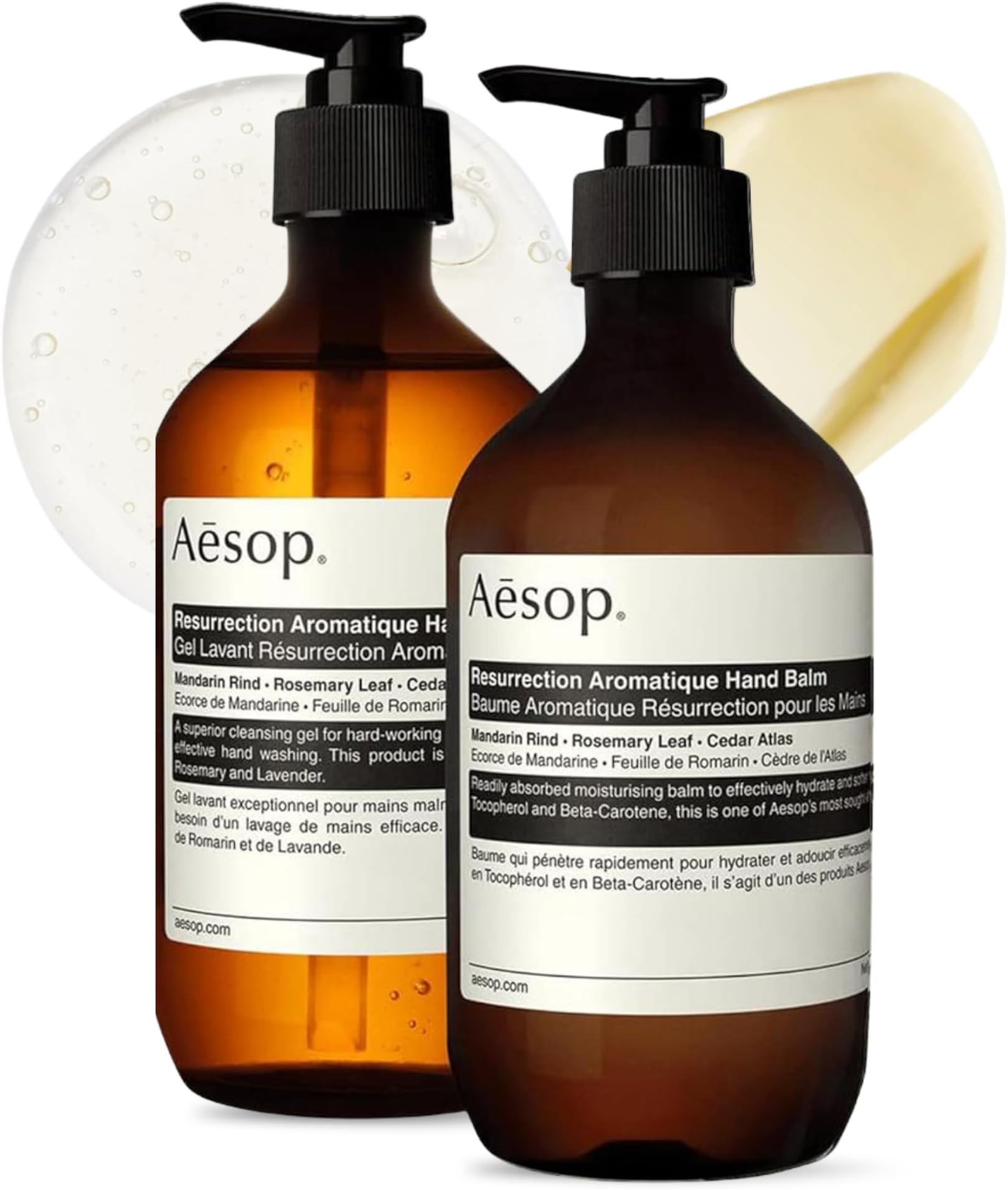 Resurrection Aromatique DUO - Hand Wash (16.9 oz) + Hand Balm (2.58 oz) | All Natural Hand Wash & Hand Balm for Dry Cracked Hands | Paraben-Free, Cruelty-Free & Vegan Skin Care Products