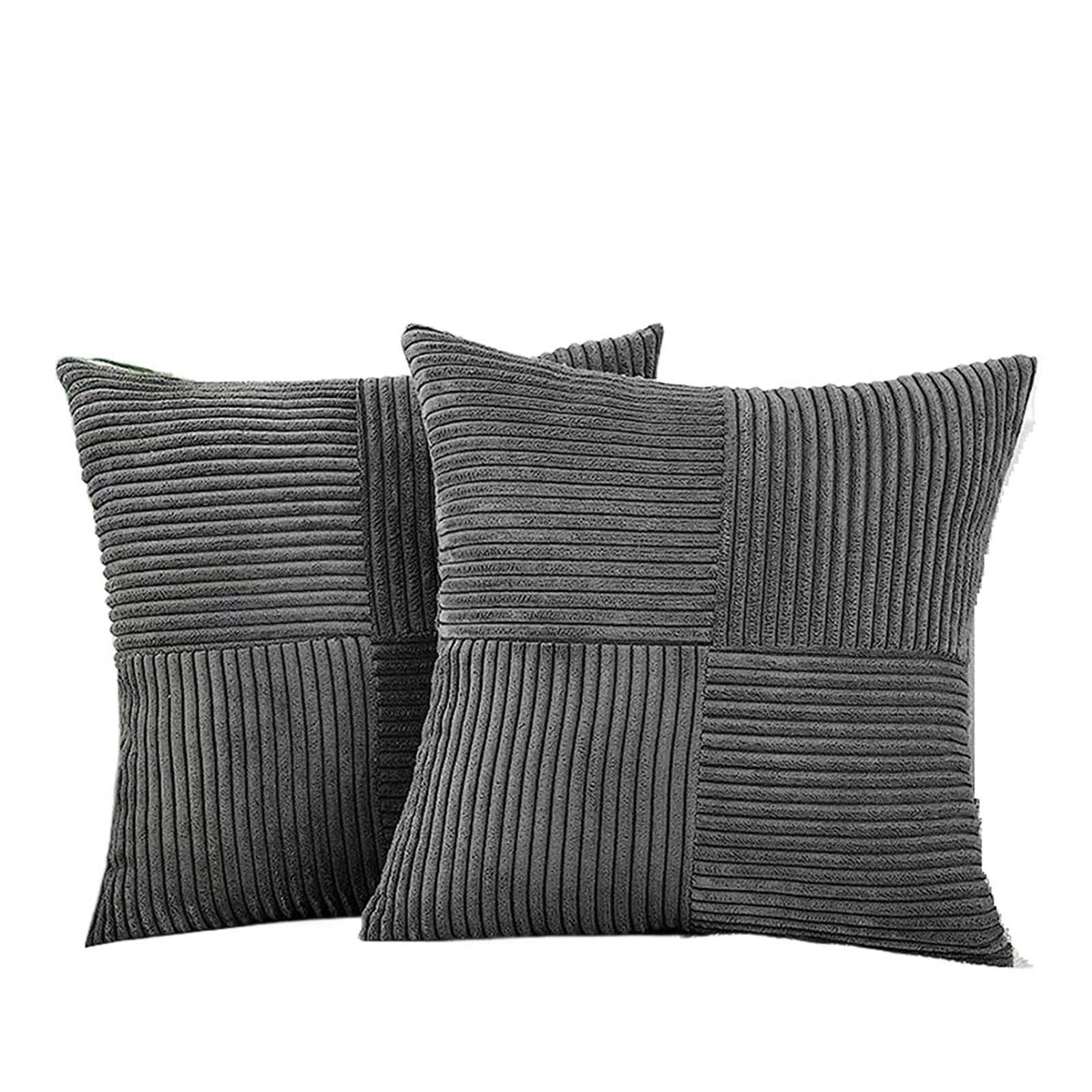 Pillowcases 2pc Pillow Cover Boho Spliced Throw Soft Couch Pillowcase Cross Patchwork Textured Cushion Case For the bedroom