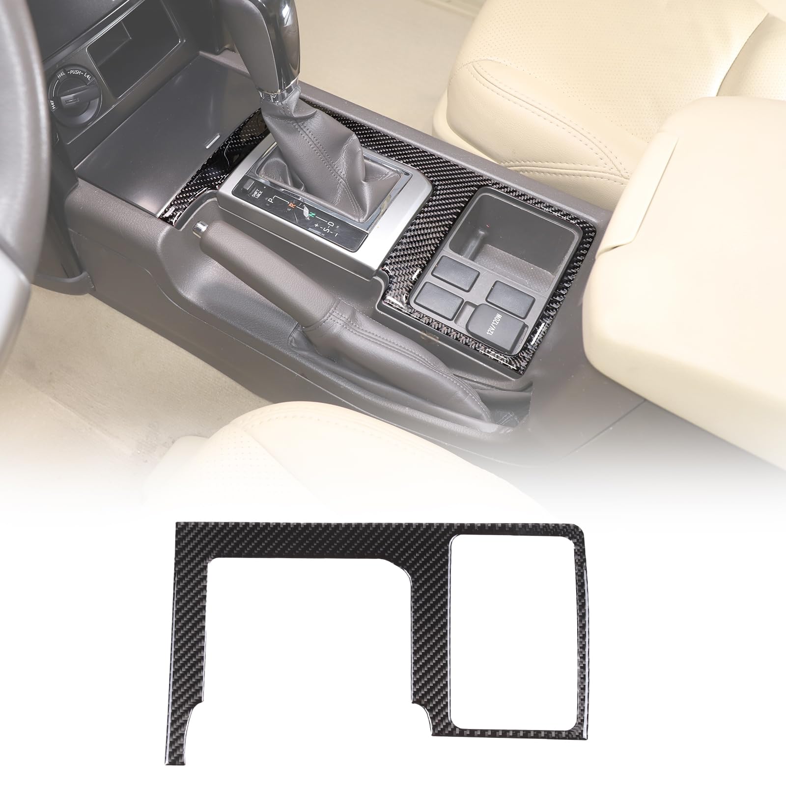 Amazon.com: Soft Carbon Fiber Gear Shift Panel Trim Cover Fit for