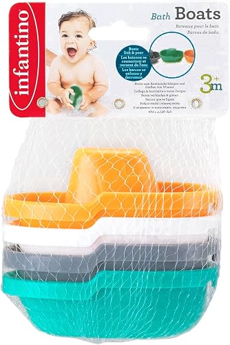 Infantino Bath Boats Toys 4-Pieces Set