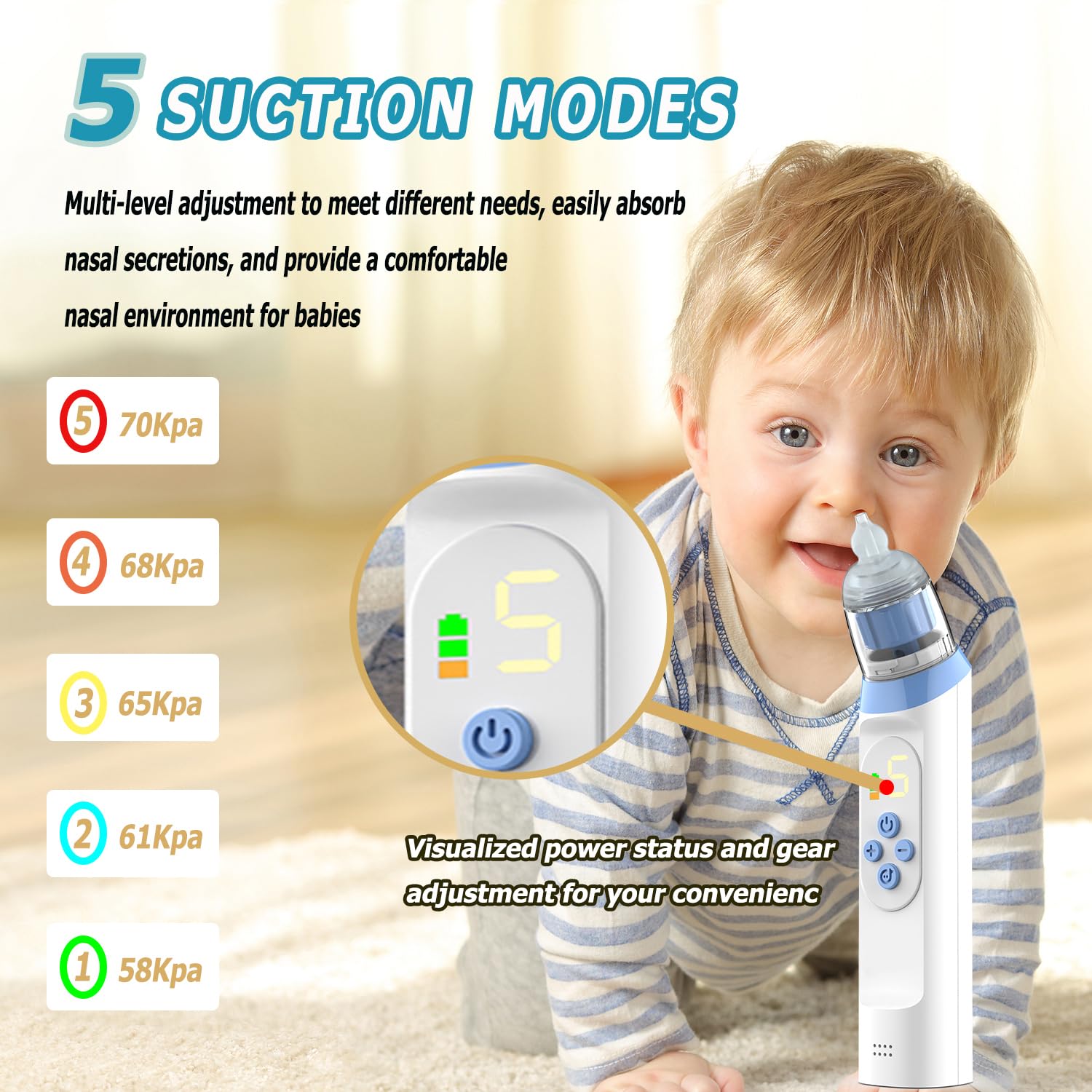 Nasal Aspirator Baby with Soothing Music & Light - Image 2