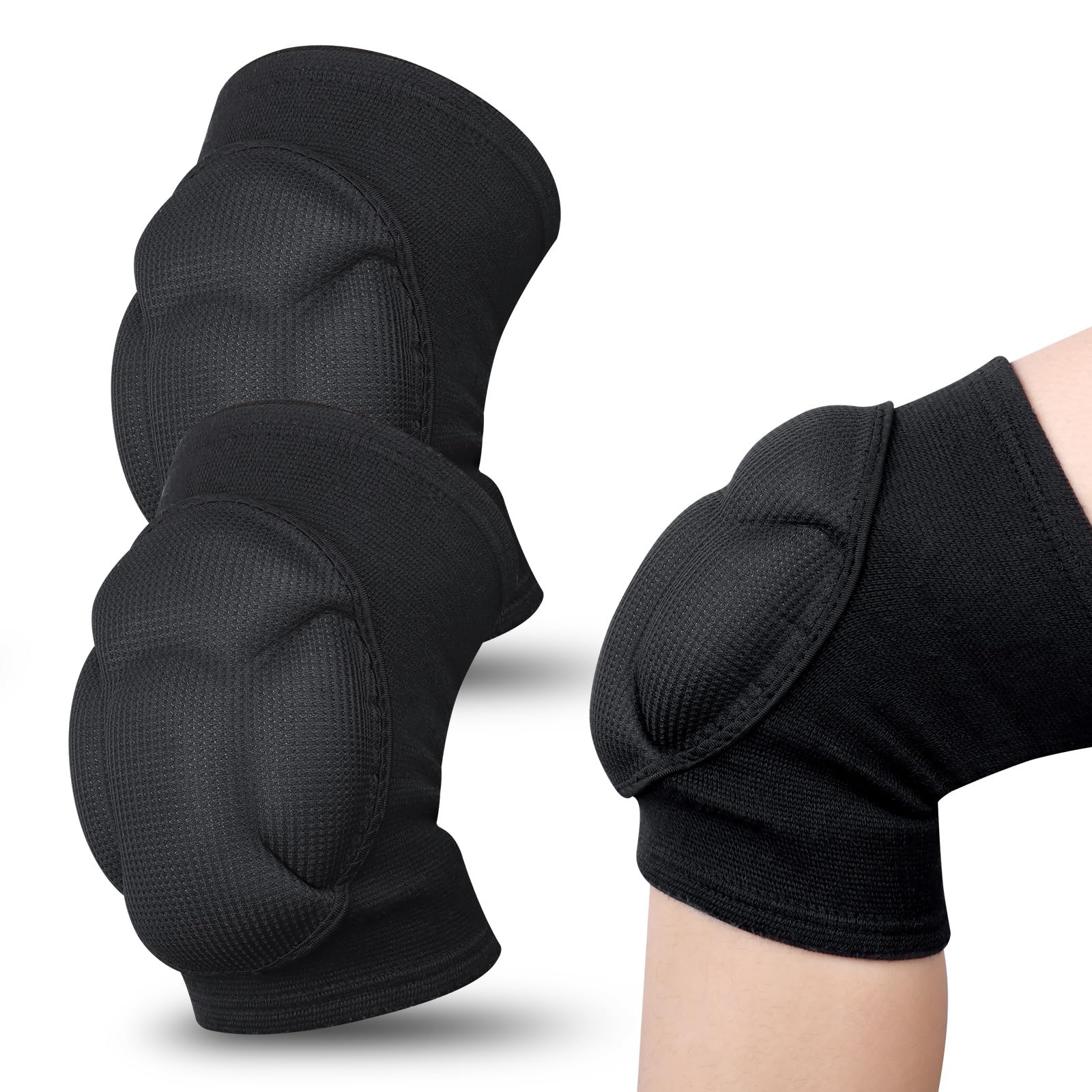 Genouillères De Protection Éponge Réglables - Paire Pour Jardinage, Travail Au Sol, Sport - Unisexe