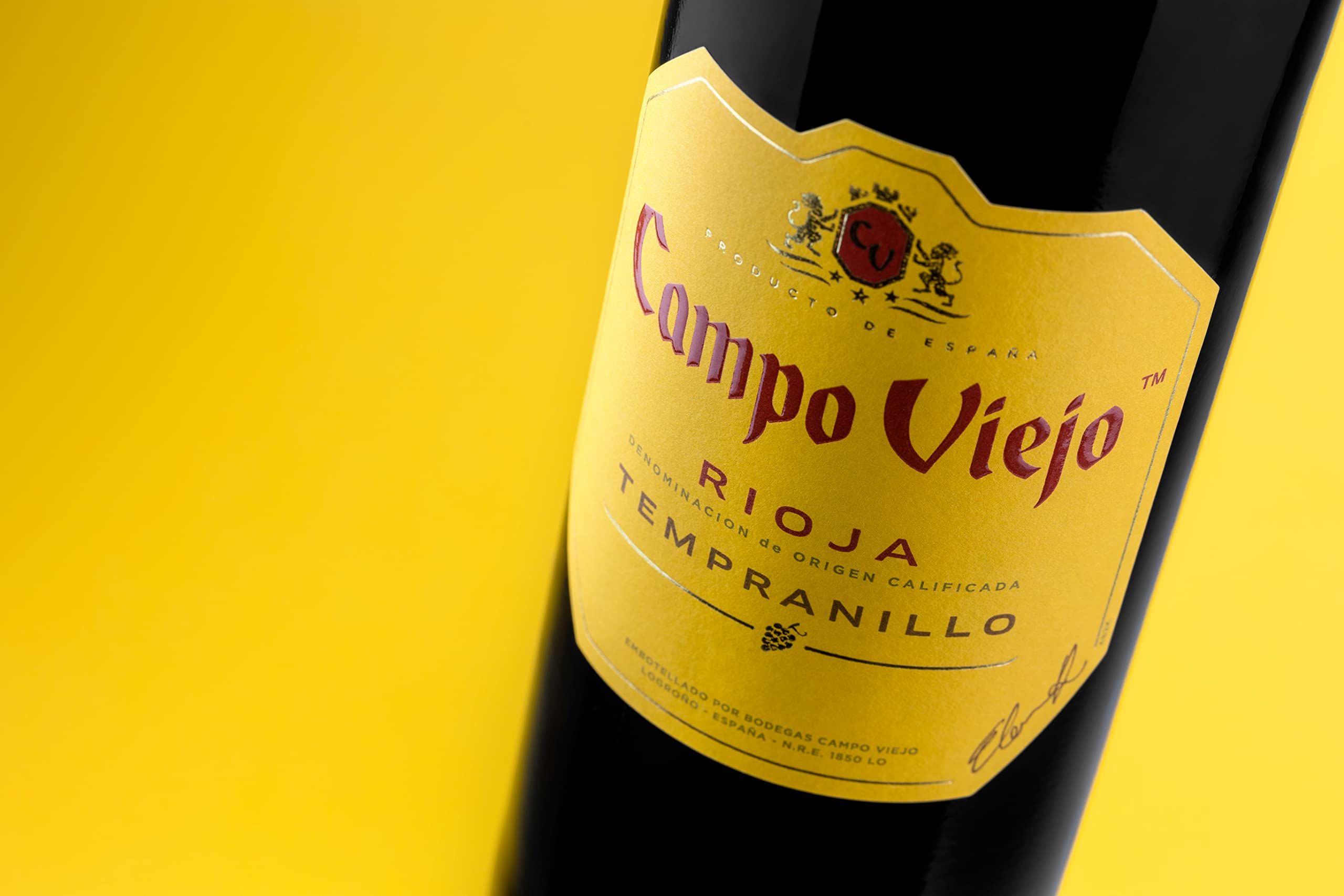 CAMPOVIEJO Tempranillo Rotwein – Spanischer Rotwein mit Fruchtaromen, würzigen Kräuternoten & zarter Vanille-Kokos-Süße – Weinbox-Set | 6 x 0,75 L | 750 ml (6er Pack)