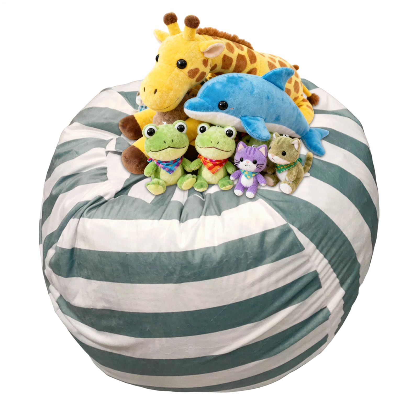 Pouf de rangement pour animaux en peluche, housse de rangement pour jouets et couvertures
