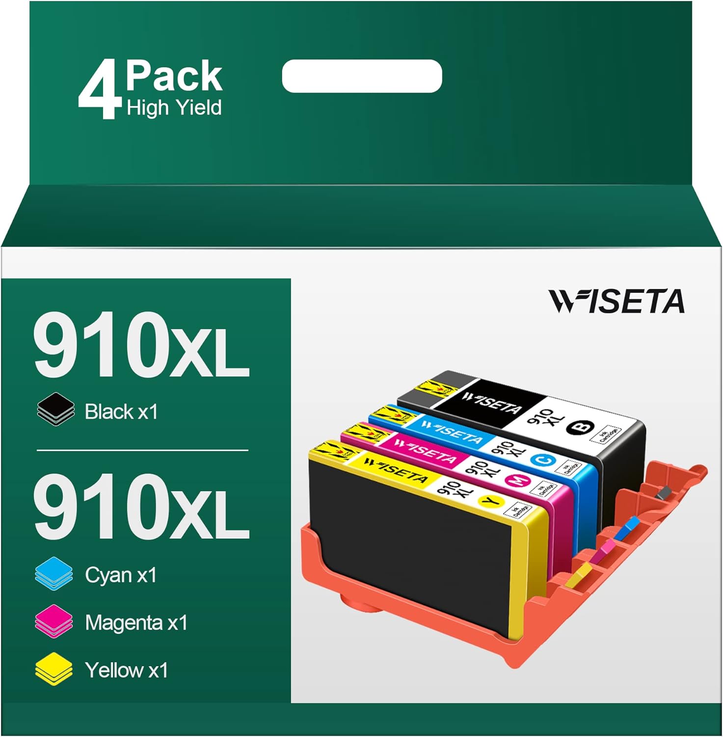 910XL Ink Cartridges Combo Pack for HP Printers Compatible