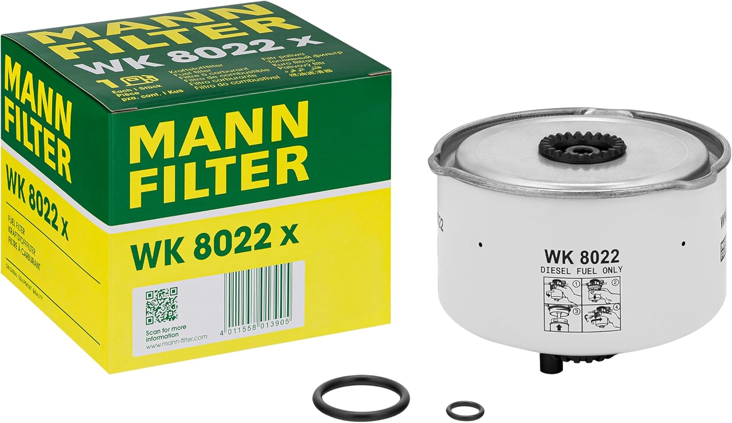 MANN-FILTER WK 8022 x Fuel Filter - CARS + TRANSPORTERS