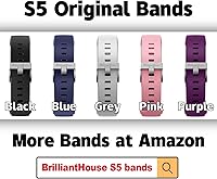 Vista 5 de Muñequeras de repuesto para S5 Fitness Tracker (para todas las marcas), correa de repuesto para reloj inteligente delgado, rastreador de actividad