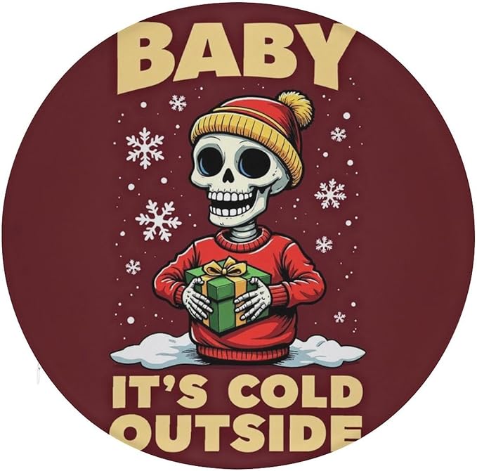 Office Car Chair Bar Stool Cushions, Cozy Seat Cushion Chair Pad Christmas Skeleton Funny Sugar Skull, Indoor Patio Garden Home Decoration Pads