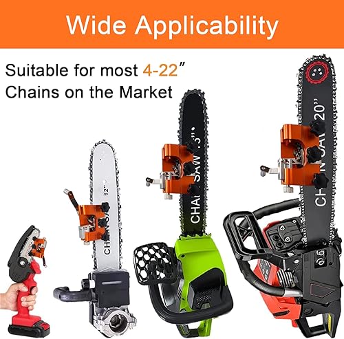 Miniatura 3 de Afilador de motosierra kit de calado de afilado de motosierra de manivela herramienta portátil para afilar motosierras adecuado para todo tipo de