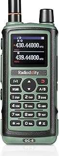 Radioddity GC-5 Dwuzakresowe radiotelefony, ręczne krótkofalówki dalekiego zasięgu, 144-146/430-440 MHz, radio wymaga licencji z baterią 1800 mAh, 999 kanałów, DTMF, VOX, dla dorosłych