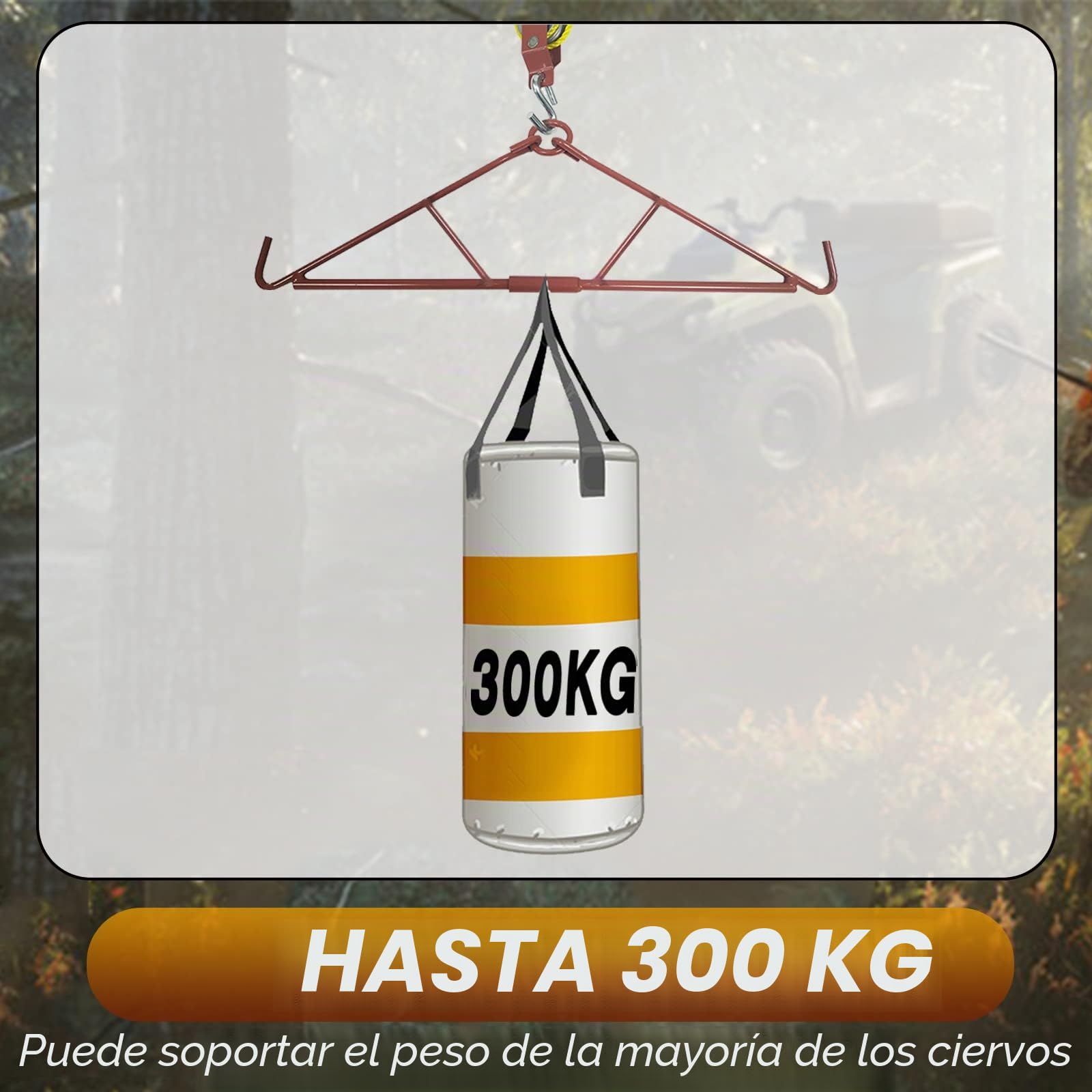 ATFLBOX sistema de elevación de horca salvaje 300 kg 12 m