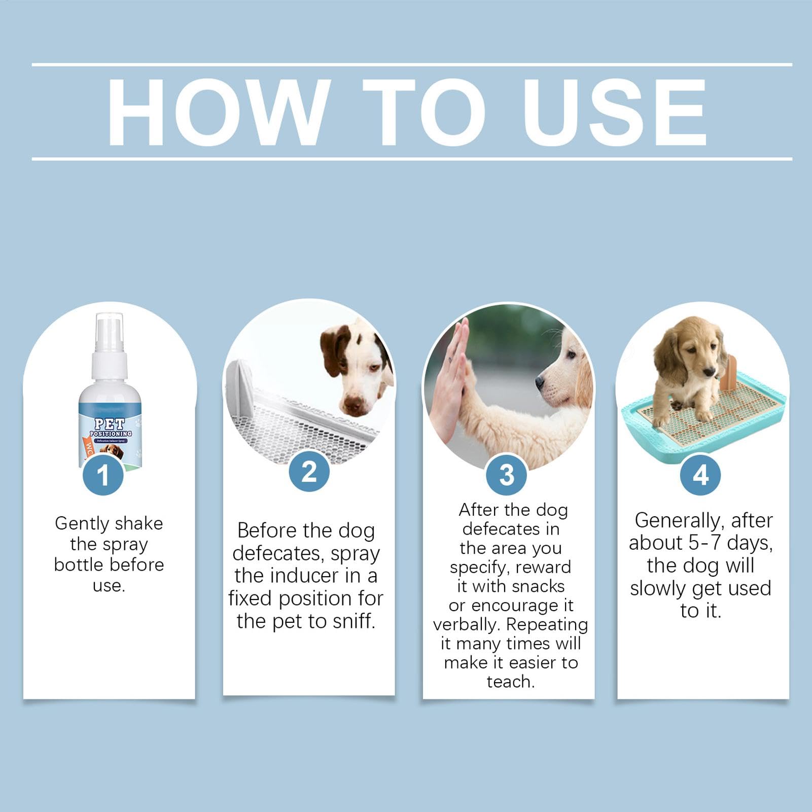 Spray per addestramento vasino per Cani, Profumo Attraente per addestramento Cuccioli, Spray per addestramento del Cane, Spray per l'addestramento del Cane, correttore per l'addestramento,