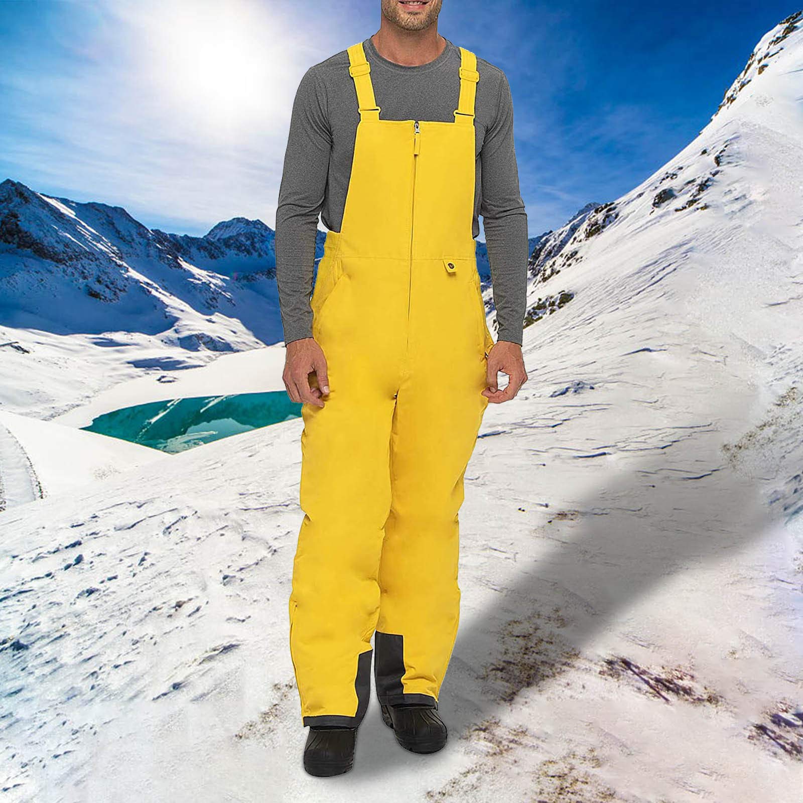 Salopette e pantaloni da sci impermeabili da uomo, traspiranti, antivento, traspiranti, resistenti all'acqua, per sci, snowboard e sport invernali