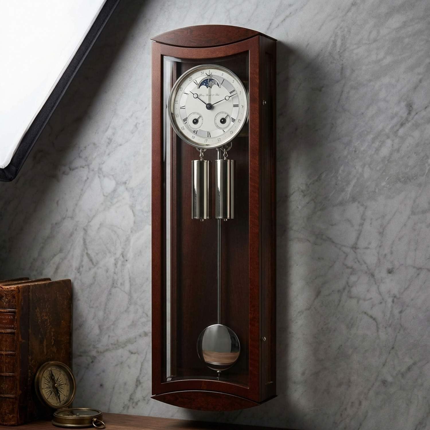 Hermle Nowoczesny zegarek z mechanicznym mechanizmem nawijania, 8 dni od Hermle