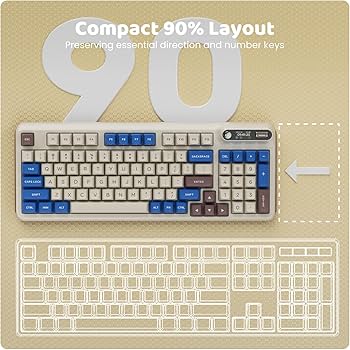 Amazon.com: KZZI Z98 Creamy Keyboard, Wireless Mechanical Keyboard
