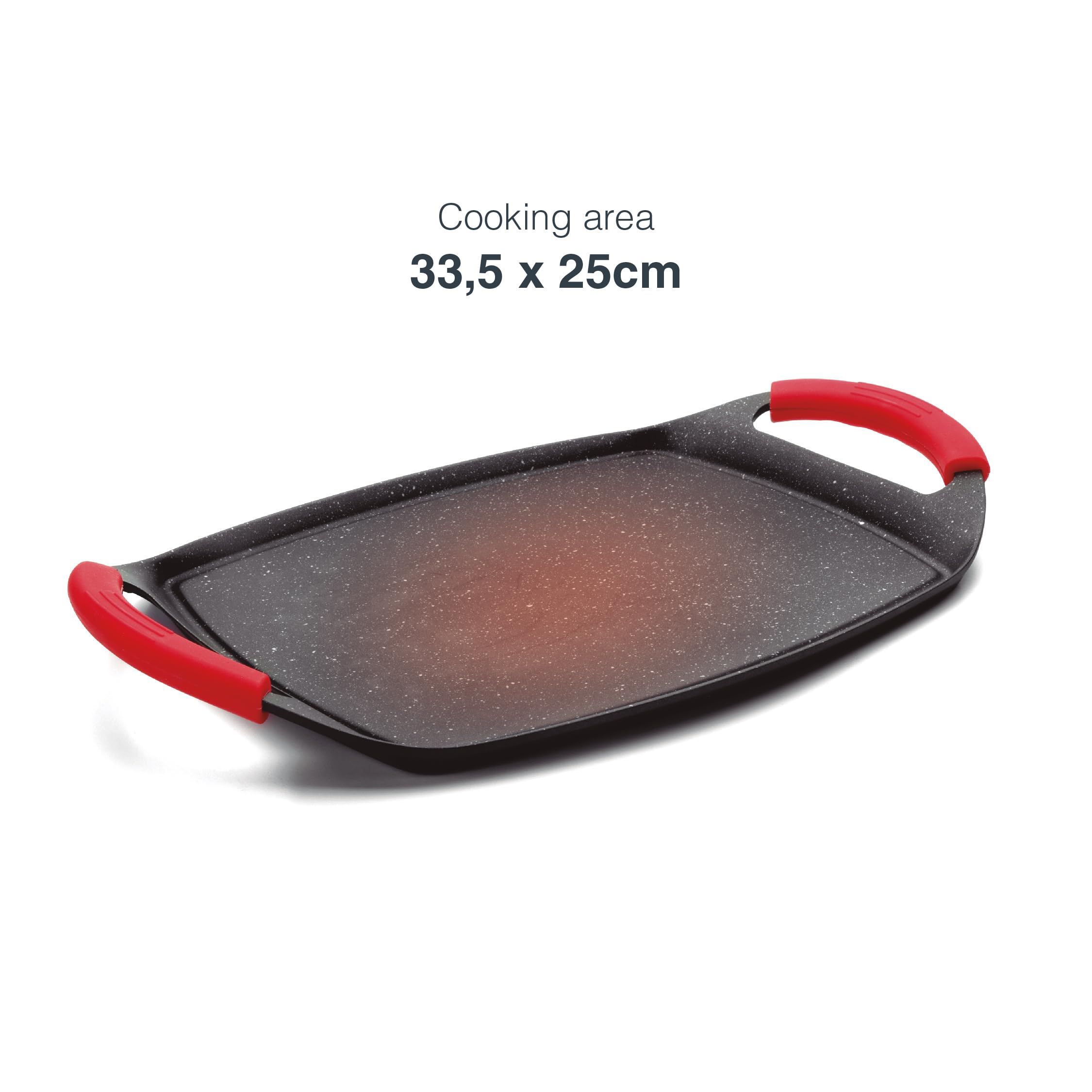 Lacor 25547 - Płyta grillowa Eco Stone 33,5 x 25 cm - czarna