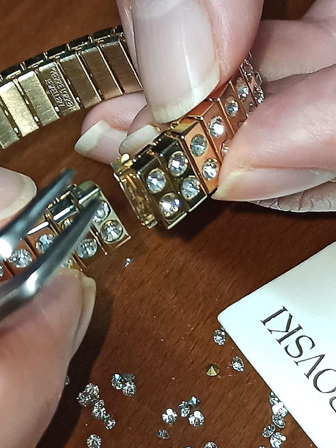 Pierre Lorren Diamond Ball Pendant Necklace Bracelet Earrings SET 140 Austrian Crystal Diamonds HANDMADE Jewelry Minimalist Necklace White Gold Silver SET chain 16"-18" Bridal Shower Gift for bride - Image 7