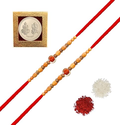 Pulsera de hilo Rakhi para hermano con set de regalo, Nailon