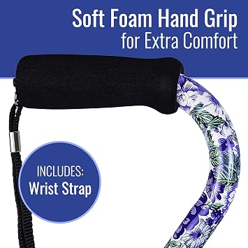 DMI Adjustable Designer Cane with Offset Handle