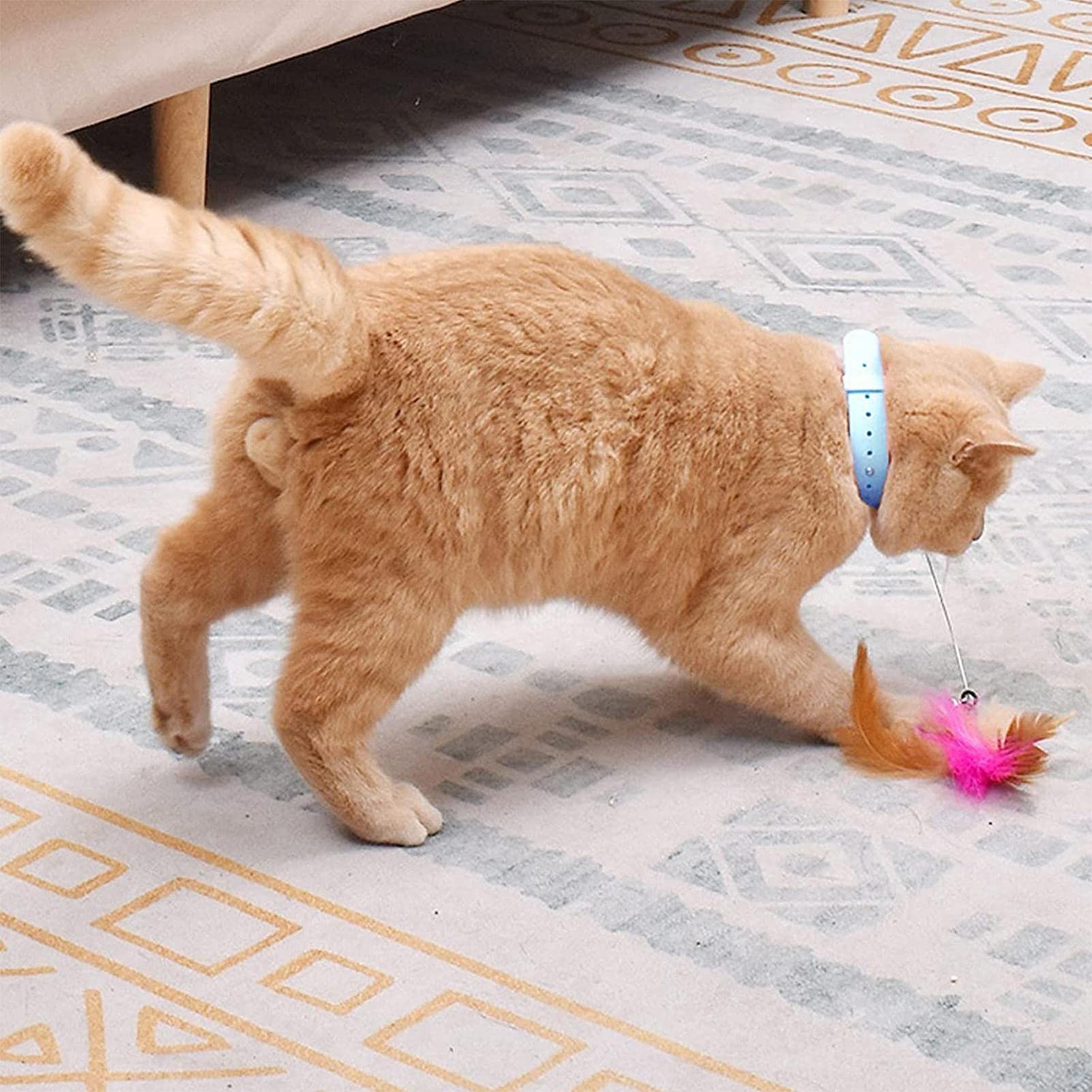 Toverstaf met kattenveren, aantrekkelijke speelgoedstaaf, interactieve