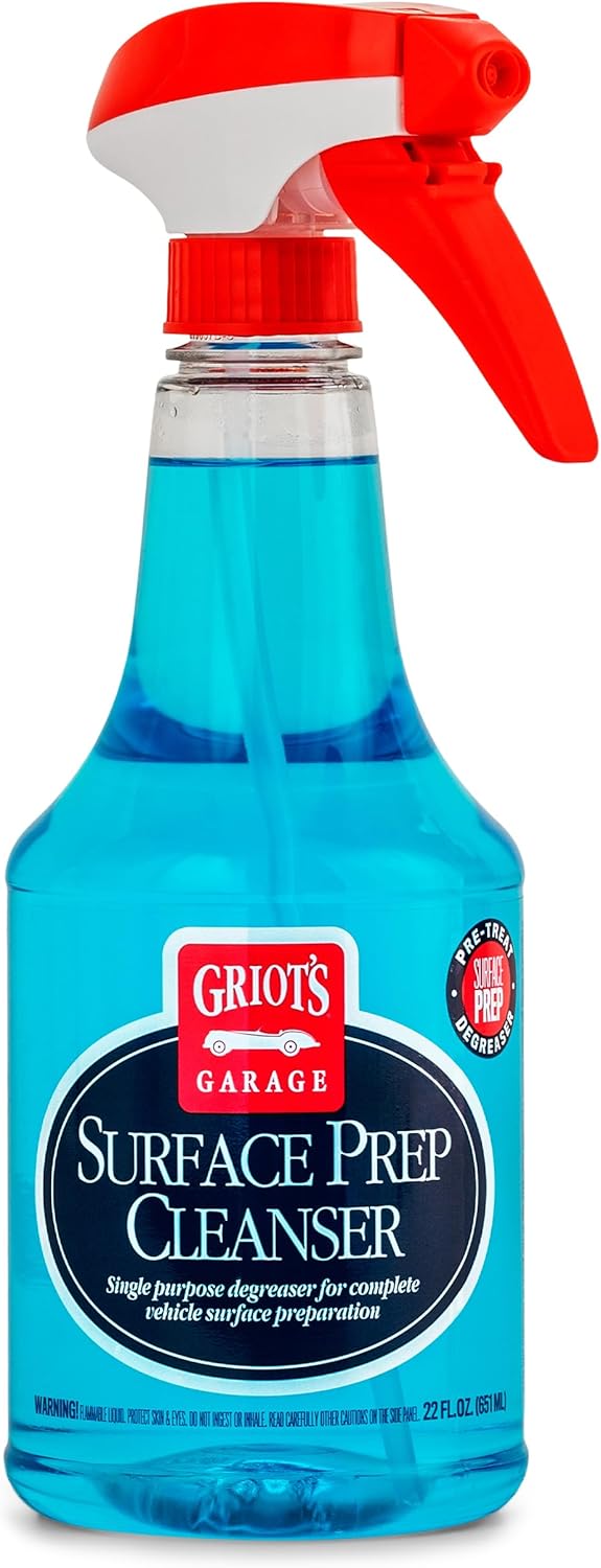 Griot's Garage Surface Prep Cleanser for Car Detailing and Cleaning – Dirt, Grime, Wax and Grease Remover – Use Before Applying Protective Surface Coatings, 10999, One Gallon