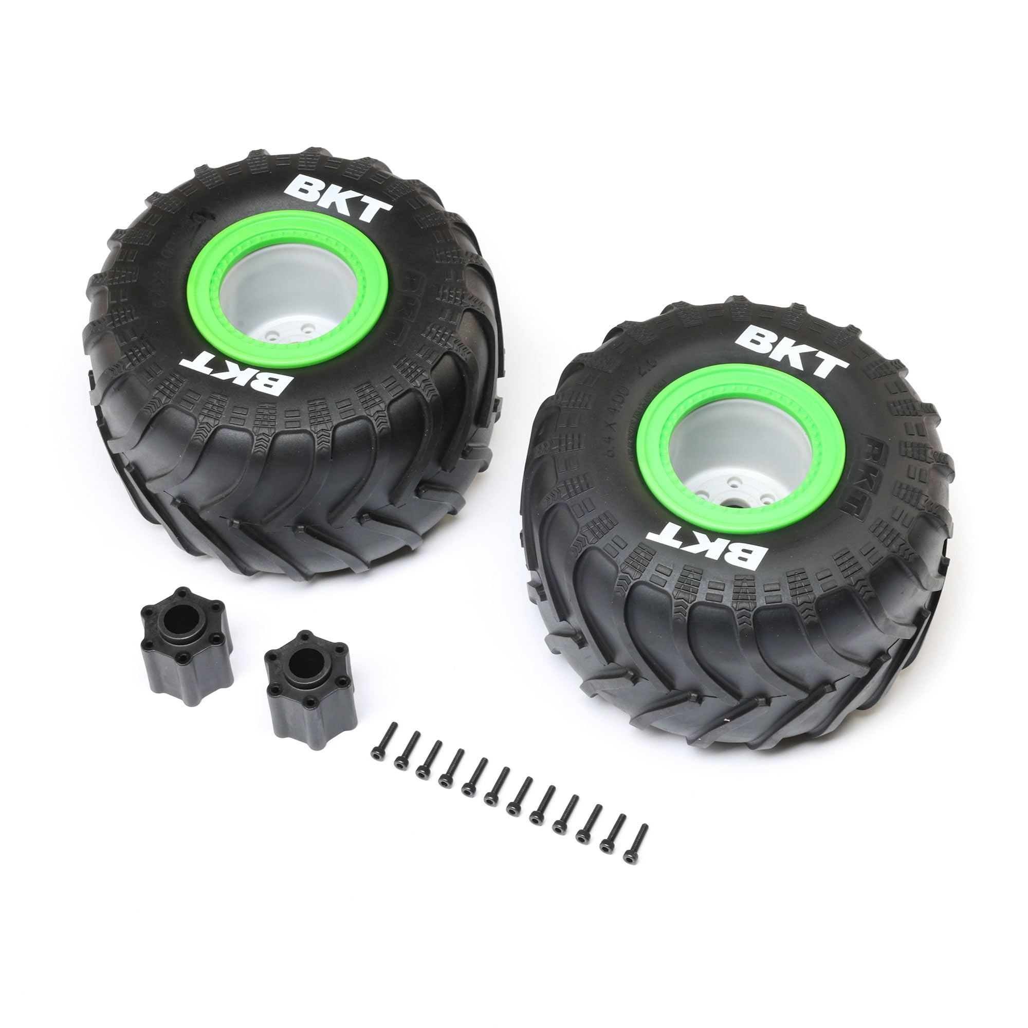 MT Tires Green Beadlock Reifen – 2 Stück Premount Für Losi Mini LMT, LOS41045