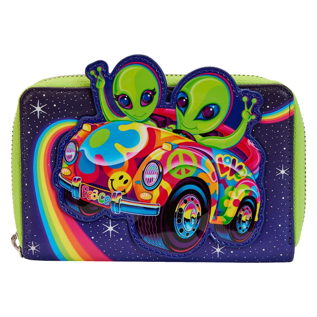 LoungeflyLisa Frank Cosmic Alien Ride Geldbörse