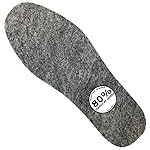 Wool Felt Warm Insoles,Felt Insoles for Boots and Shoes,Wool Insoles for Men (Men\'s 10/Women\'s 11)