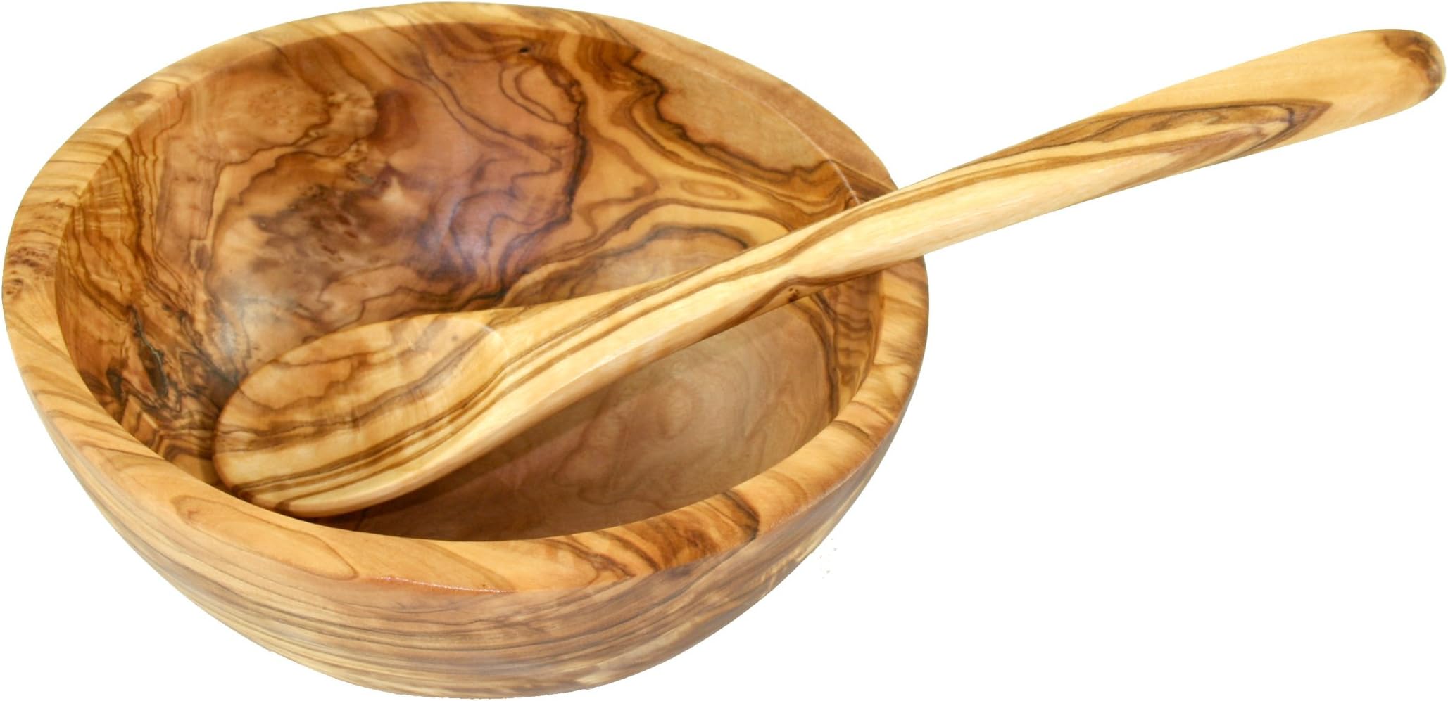 D.O.M. Olive Wood Cereal Bowl with Spoon