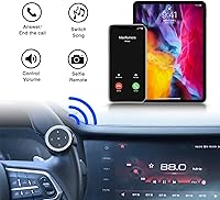 Vista 9 de UltraConnect - Botón de control inalámbrico Bluetooth multimedia con funcionalidad Selfie - Compatible con iPhone y Android - Perfecto para volante