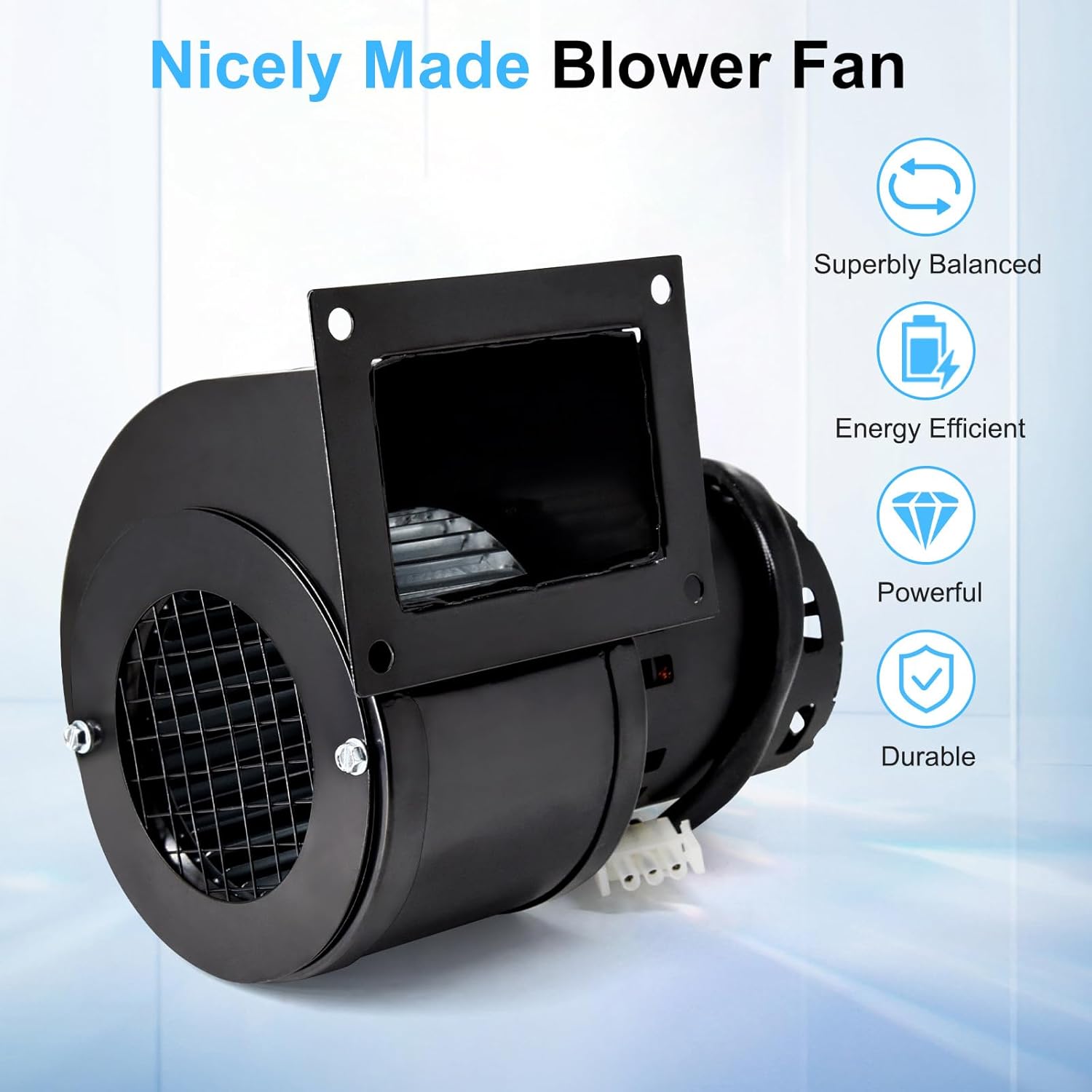 Adviace Blower Motor for Dayton 1TDP7 6FHX8 4C446 1TDP7A, Fasco A166, Outdoor Wood Furnace Blower Fan for Woodmaster 4400 & 5500, Wood Master 4400 Wood Boiler Models