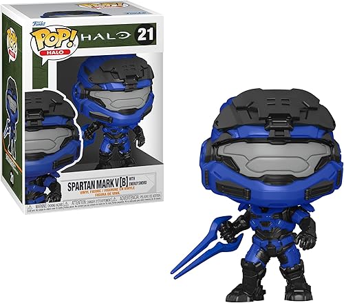 Miniatura 6 de Funko Pop! Games: Halo Infinite Collectors Set - 3 figuras: Pistola de plasmo Grunt Conscript, Spartan Mark V [B] Espada azul (variante de