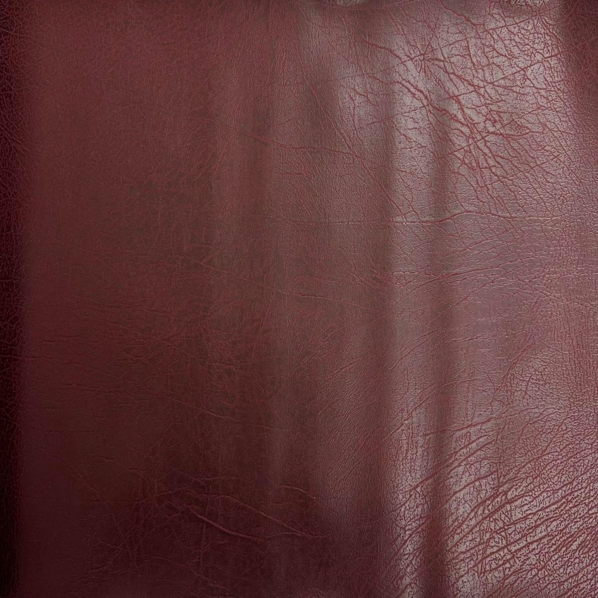 Distressed Vintage Faux Leather Suede Vinyl Fabric (Burgundy)