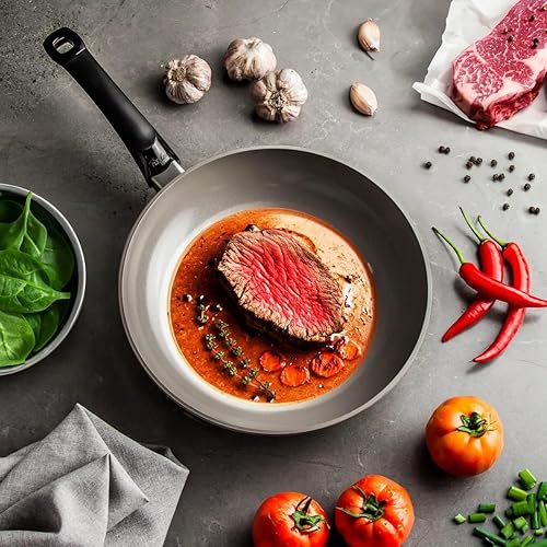 Miniatura 6 de Fissler Ceratal Classic - Sartén antiadherente de cerámica de 9.5 pulgadas, color gris cálido