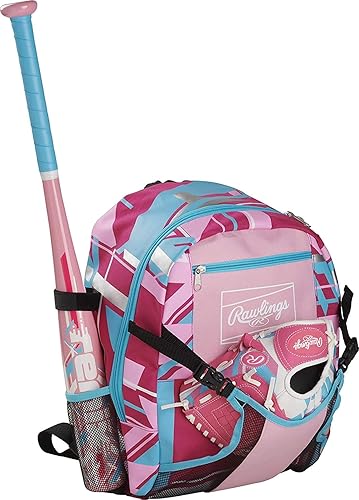 Miniatura 3 de Rawlings  Bolso de Equipo de Mochila REMIX  Béisbol T-Ball y Juvenil  Sóftbol  Rosa