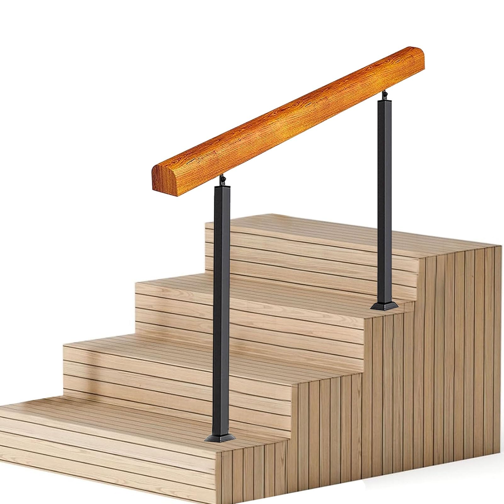 Rampe d'escalier d'extérieur pour sécuriser le porche
