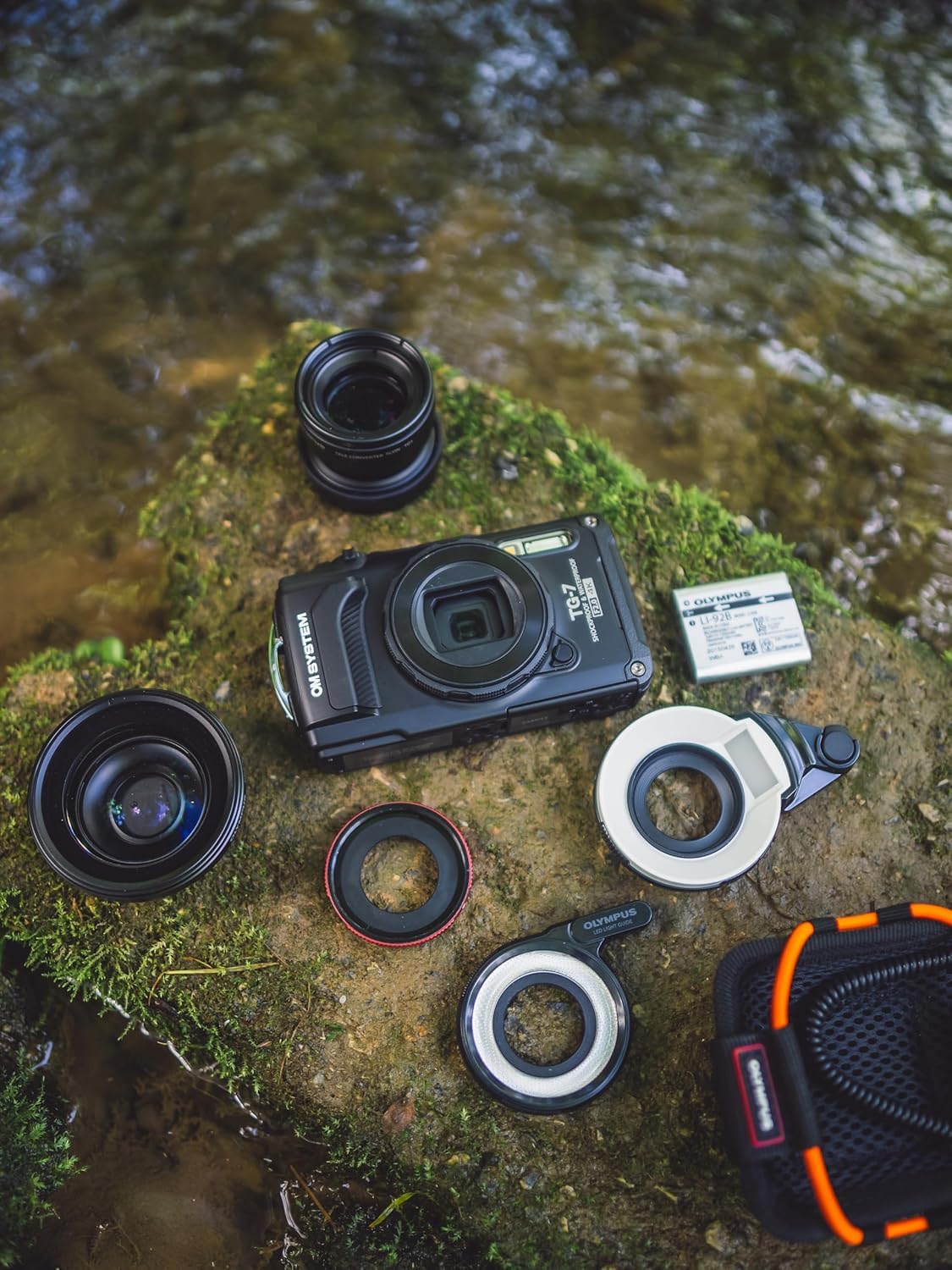 OM SYSTEM CLA-T01 Adattatore per Olympus serie Tough TG-6, TG-7, Compatibile con FCON-T01, FCON-T02, TCON-T01, PRF-D40.5, conversione grandangolo teleobiettivo fish-eye accessorio resistente