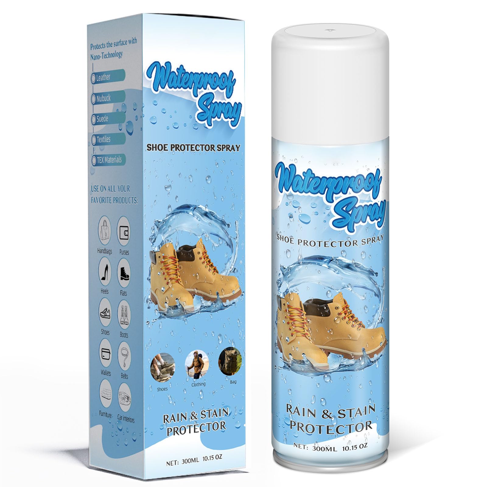 Adhesive Gbye Shoe Protector Spray Suede Protector Spray Rain Stain Waterproof Protection for Shoes Boots Handbags Purses Suede